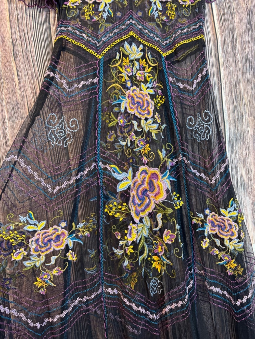 Sundance Lady Annie Embroidered Mesh Dress - Picture 8 of 12